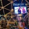 Transparent Spherical Camping Tent, Dome Tent, Starry Sky Tent, Dome, Net, Red, Camp Room, 3.6m Diameter