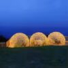 Transparent Spherical Camping Tent, Dome Tent, Starry Sky Tent, Dome, Net, Red, Camp Room, 3.6m Diameter